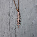 Spruce Tree Silhouette Sitka Charm Pendant Necklace Solid Cast Jeweler's Bronze - Moon Raven Designs