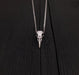 Raven Skull Necklace - Solid Cast 925 Sterling Silver - Polished Finish - Unisex Bird Skull Gift For Him or Her - Multiple Chain Options
