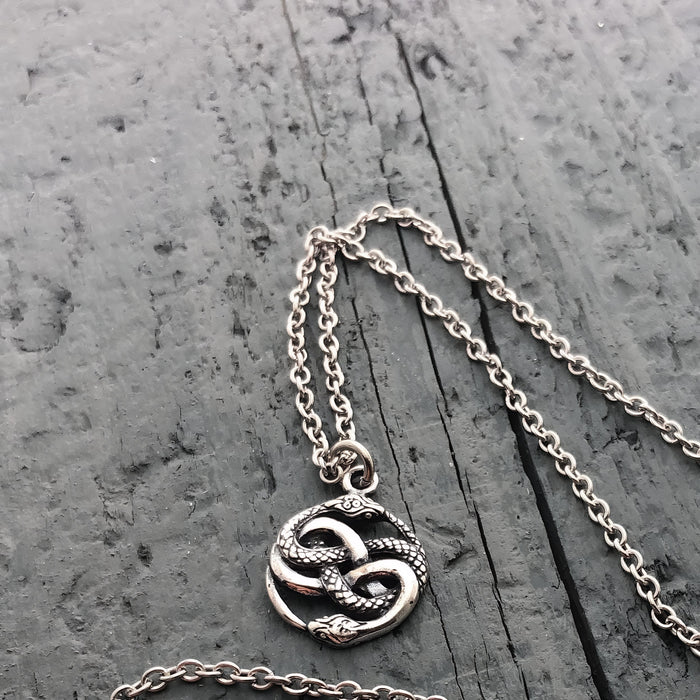 Auryn Ouroboros Necklace - Moon Raven Designs