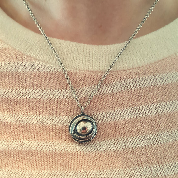 Eye of the Raven Protection Amulet Necklace - Moon Raven Designs