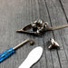 Antique Silver Crow Skull Cremation Urn Pendant Necklace - Solid Hand Cast Anatomically Correct Bird Skull Memorial Keepsake