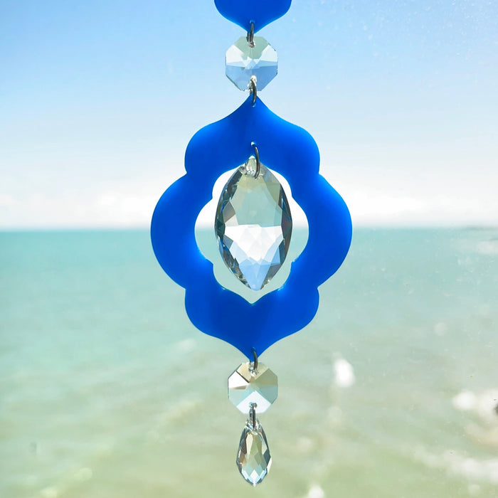 Moroccan Tile Cutout Suncatcher - Artisan Window Decor
