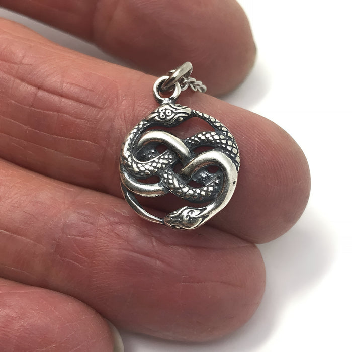 Auryn Ouroboros Necklace - Moon Raven Designs