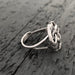 Auryn Snake Ring - .925 Sterling Silver - Polished Oxidized Finish - Adjustable Band - Ouroboros Neverending Story Jewelry Gift - Moon Raven Designs