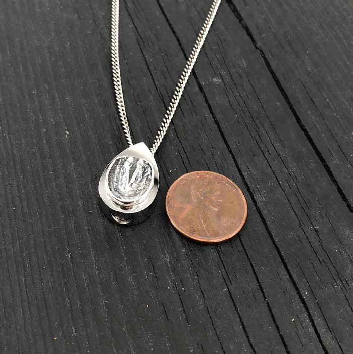 Barefoot Horse Hoof Cremation Ash Urn Pendant Necklace - Bronze and Stainless Steel - Custom Engraved Personalised Equine Bereavement Gift