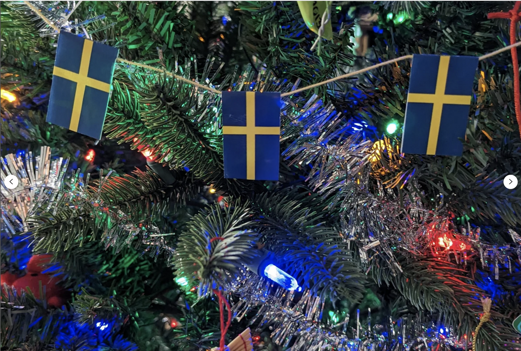 Christmas tree flags