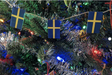 Christmas tree flags