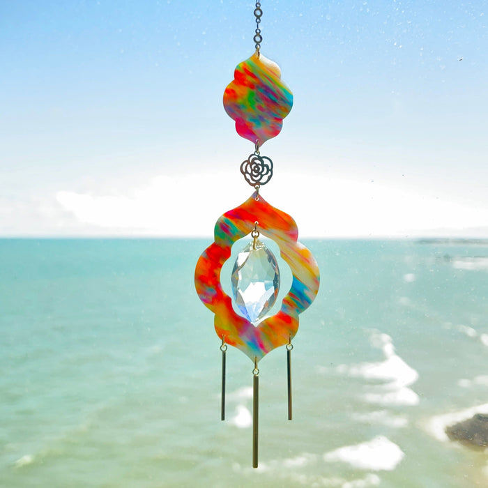 Moroccan Tile Cutout Suncatcher - Artisan Window Decor