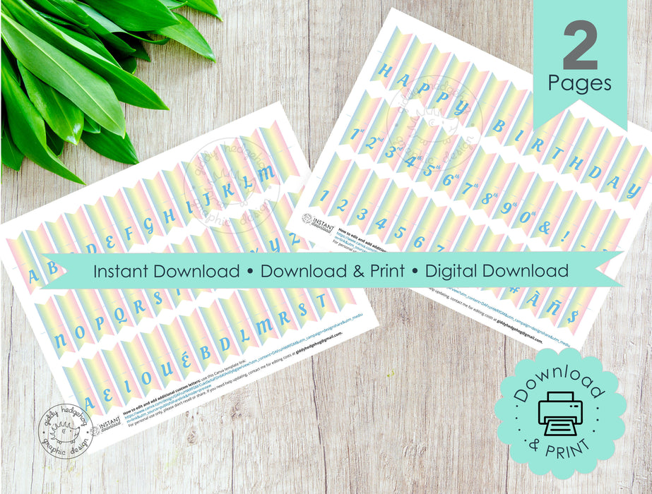 Rainbow Cake Topper Banner Mockup-03