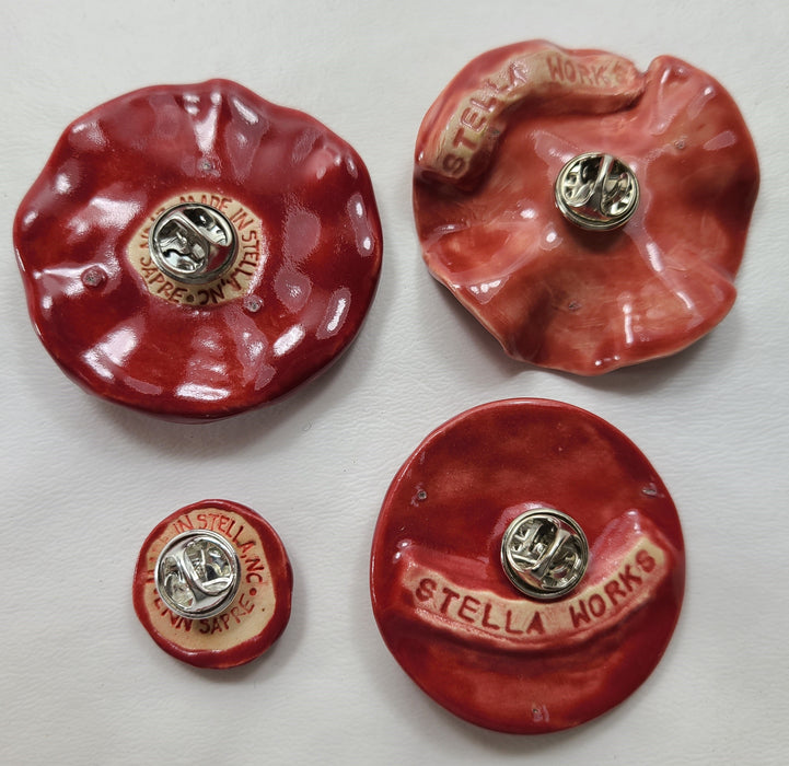 poppy pin, various sizes