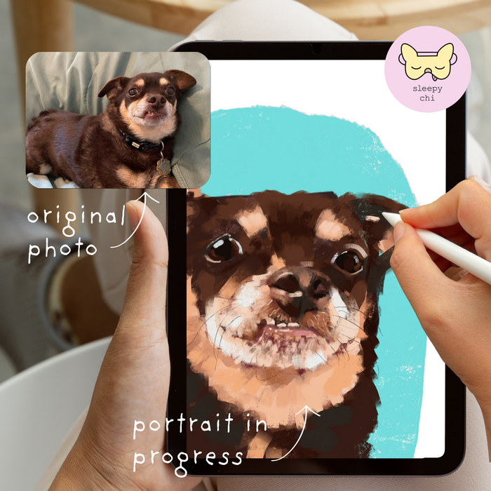 Custom Dog Portrait (Digital File & Print)