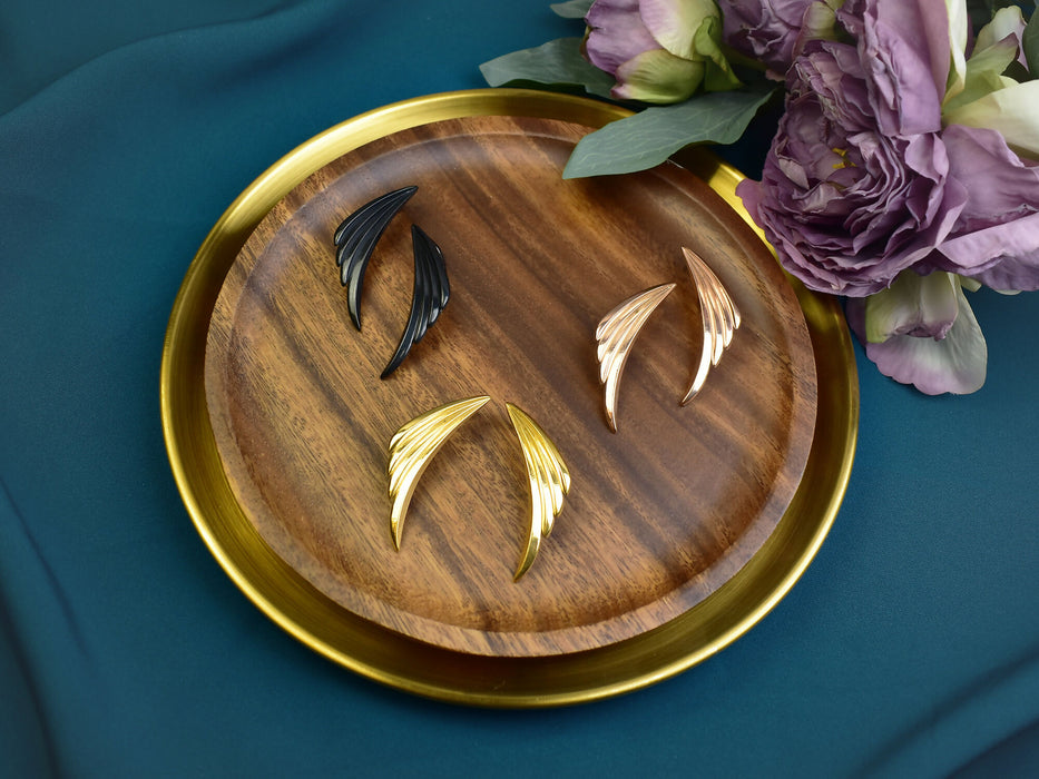 Stainless Steel Ear Weights in Shape of Angel Wings