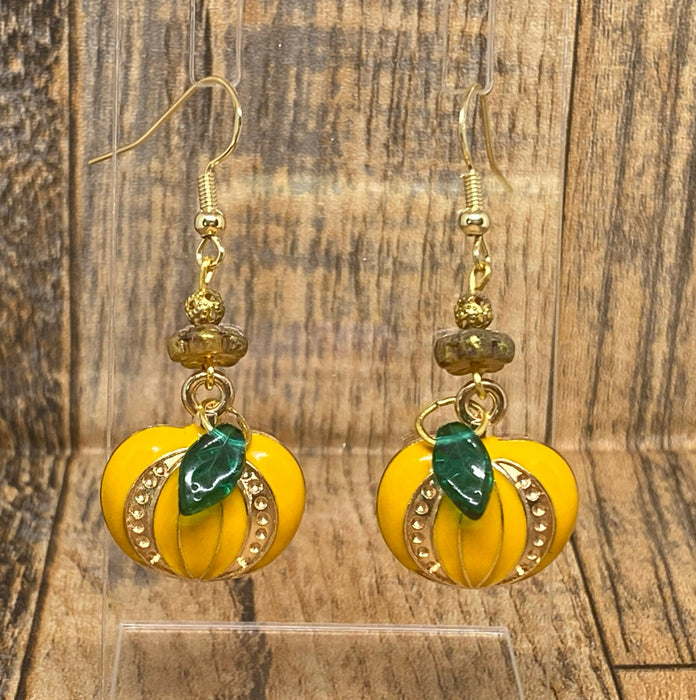 Pumpkin Fall or Halloween Earrings