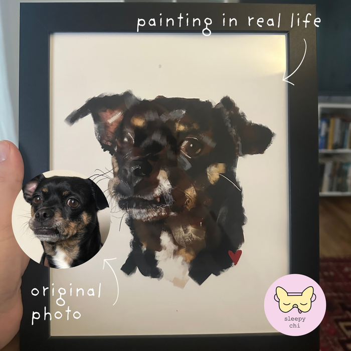 Custom Dog Portrait (Digital File & Print)