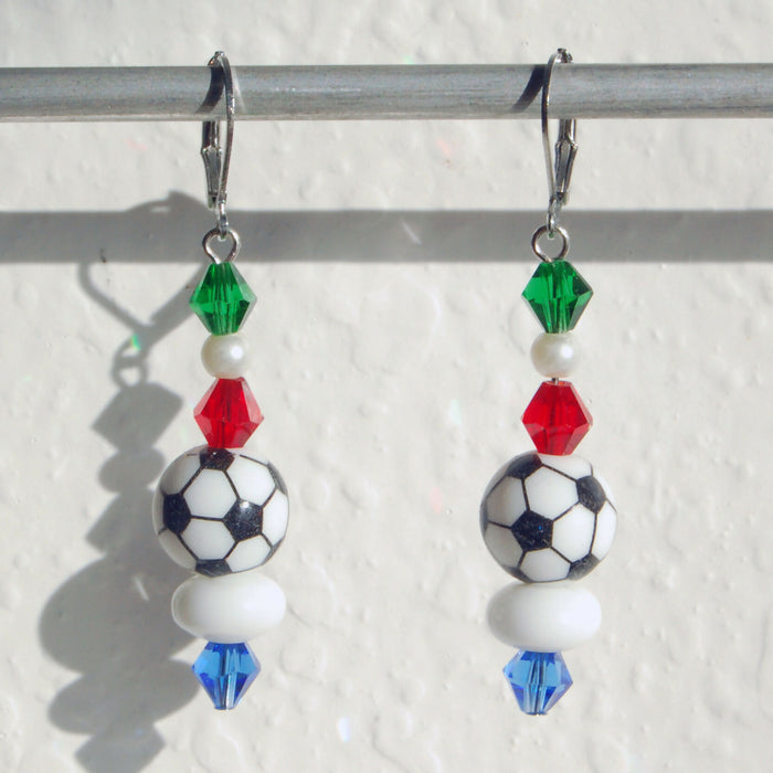 Soccer Earrings