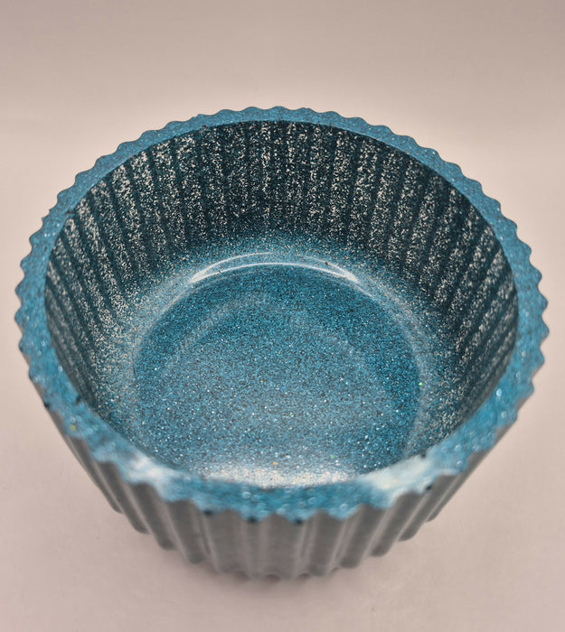 Blue Makeup Brush Cup