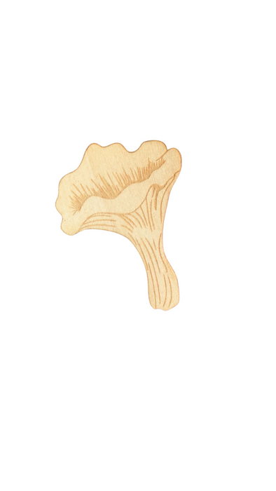 Wooden Mushroom Sticker C