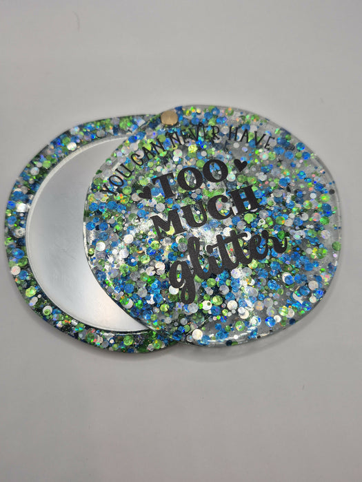 Glitter Compact Mirror