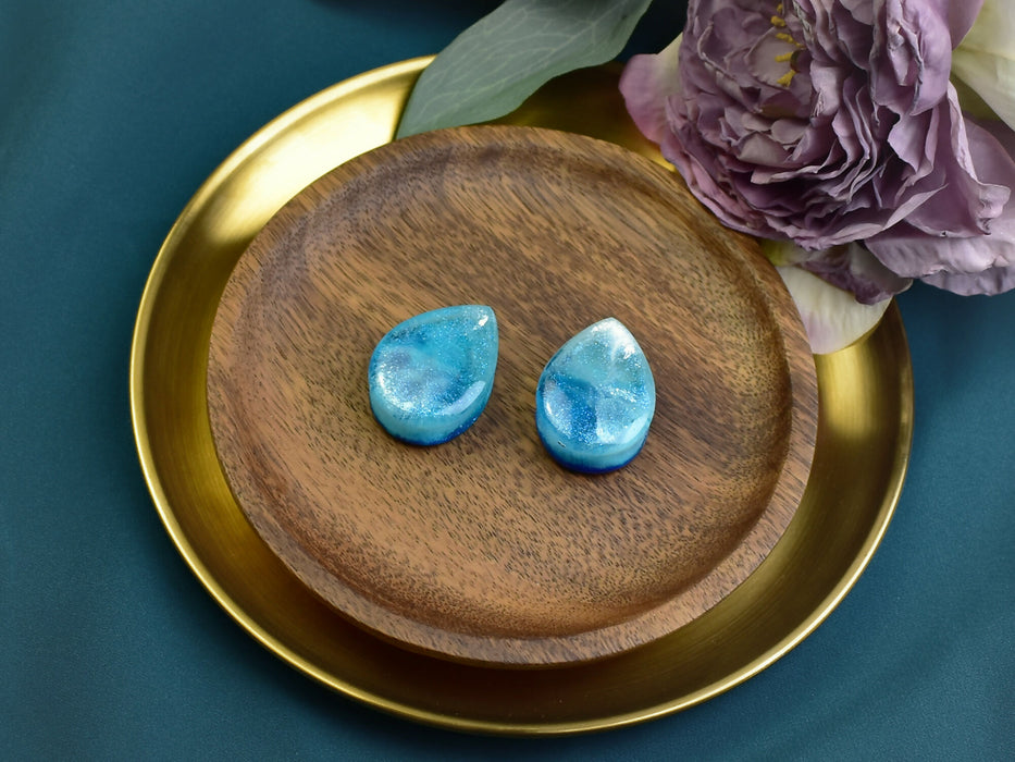 Teardrop Ear Tunnels 32mm | Pair | Ear Plugs | Gauge Earrings | Gauged Plugs | Resin #464