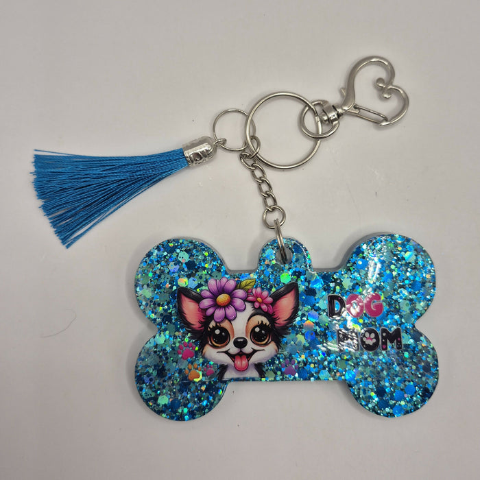 Dog Mom Keychain