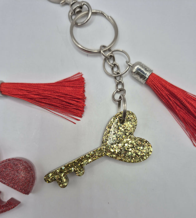 Heart Lock Keychain