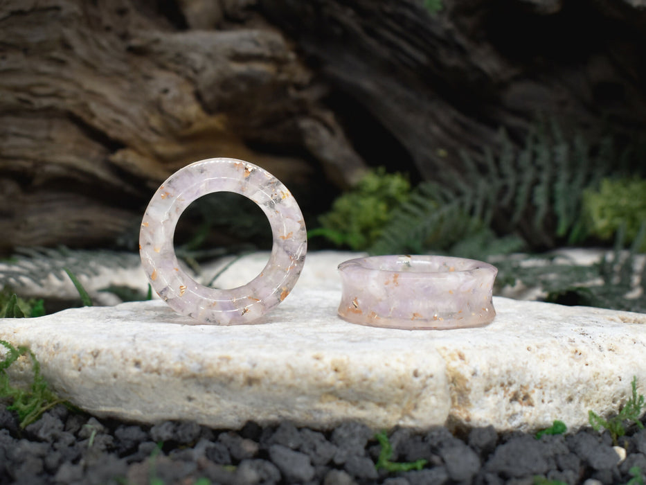 Thick-Wall Ear Tunnels 38mm Jade | Pair | Ear Plugs | Gauge Earrings | Gauged Plugs | Resin #89