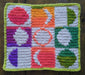 Photograph of the rainbow tarot cloth without anything on it.