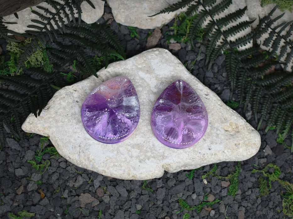 Teardrop Ear Tunnels 48mm | Pair | Ear Plugs | Gauge Earrings | Gauged Plugs | Resin #184