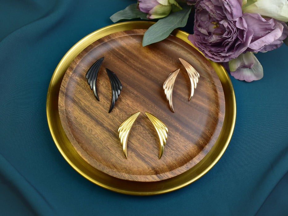 Stainless Steel Ear Weights in Shape of Angel Wings