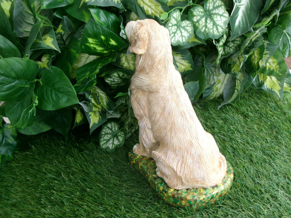 Golden Retriever Concrete Statue 4.5 x 7 x 9.75" High