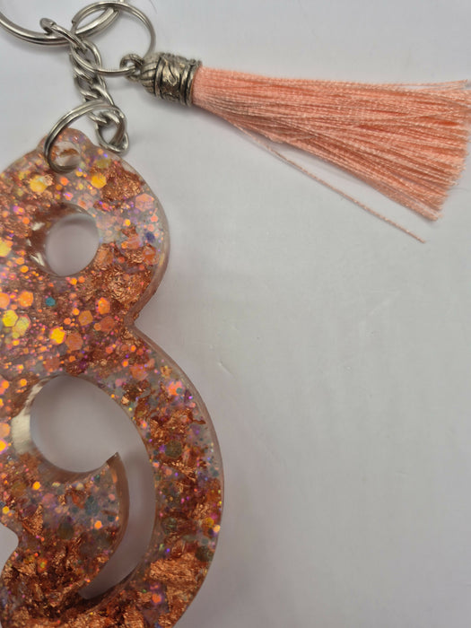 Rose Gold Semicolon Keychain