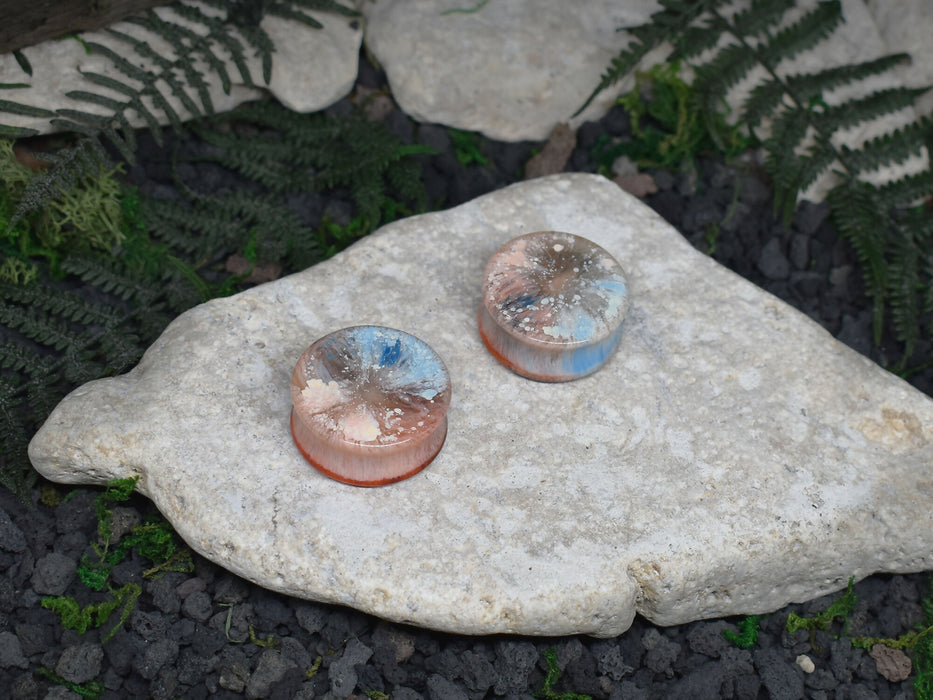Ear Tunnels 28mm | Pair | Ear Plugs | Gauge Earrings | Gauged Plugs | Resin #99
