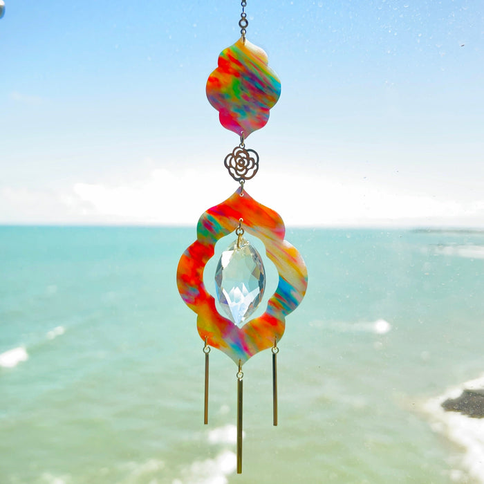 Moroccan Tile Cutout Suncatcher - Artisan Window Decor