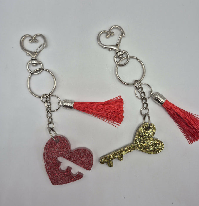 Heart Lock Keychain