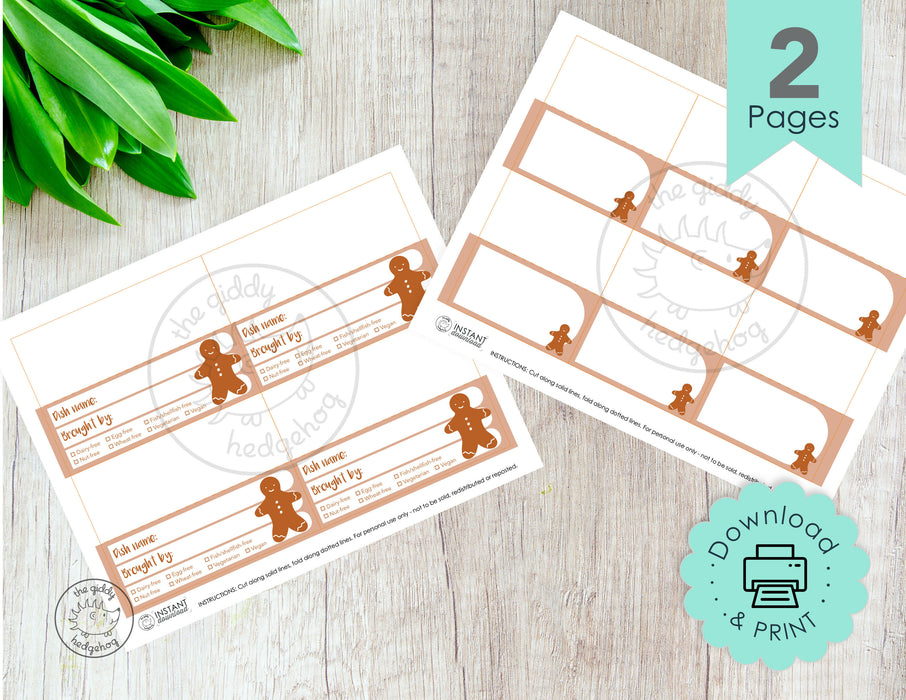 Food Menu Card Label Tag Tents_Gingerbread-03