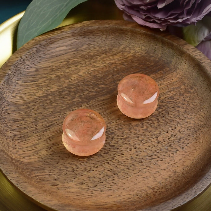 Ear Plugs 24mm Stone | Pair | Ear Plugs | Gauge Earrings | Gauged Plugs | Resin #525