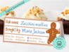 Food Menu Card Label Tag Tents_Gingerbread-01