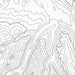Close look at Aspen, Colorado's topographic map art. Clean lines give it a modern and minimalist style.