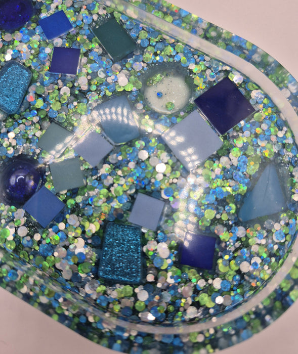 Blue Mosaic Tray