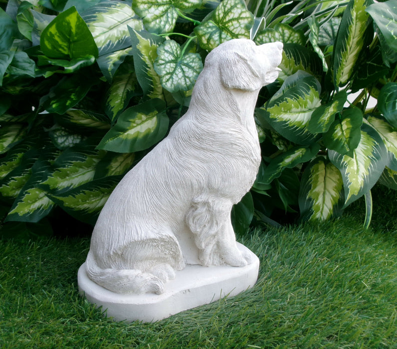 Golden Retriever Concrete Statue 4.5 x 7 x 9.75" High
