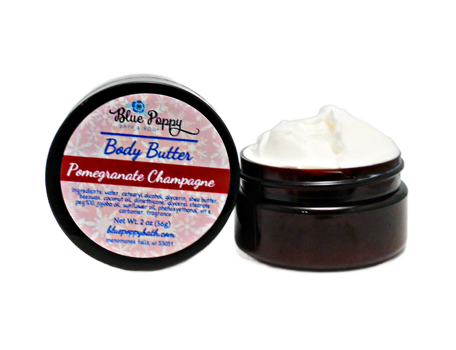 pomegranate champagne mini body butter lotion