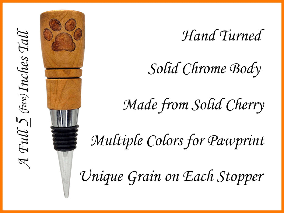 'Rescue Dogs...' Cherry Bottle Stopper & Engraved Coaster Set