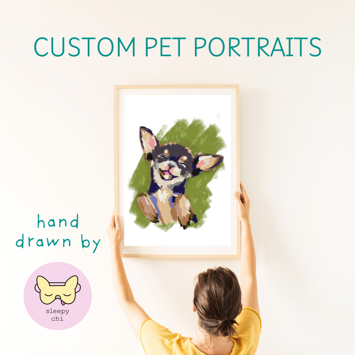 Custom Dog Portrait (Digital File & Print)