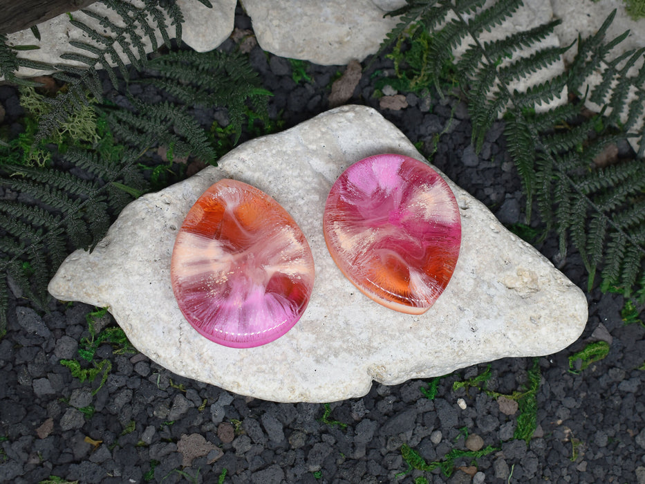 Teardrop Ear Tunnels 52mm | Pair | Ear Plugs | Gauge Earrings | Gauged Plugs | Resin #110