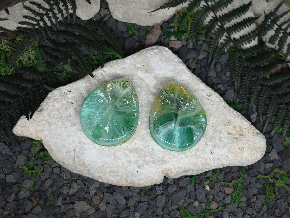 Teardrop Ear Tunnels 46mm | Pair | Ear Plugs | Gauge Earrings | Gauged Plugs | Resin #185