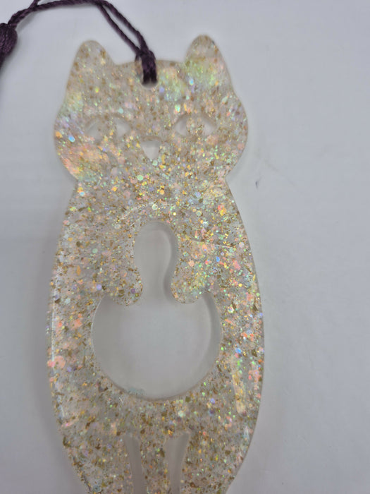 Gold Cat Bookmark
