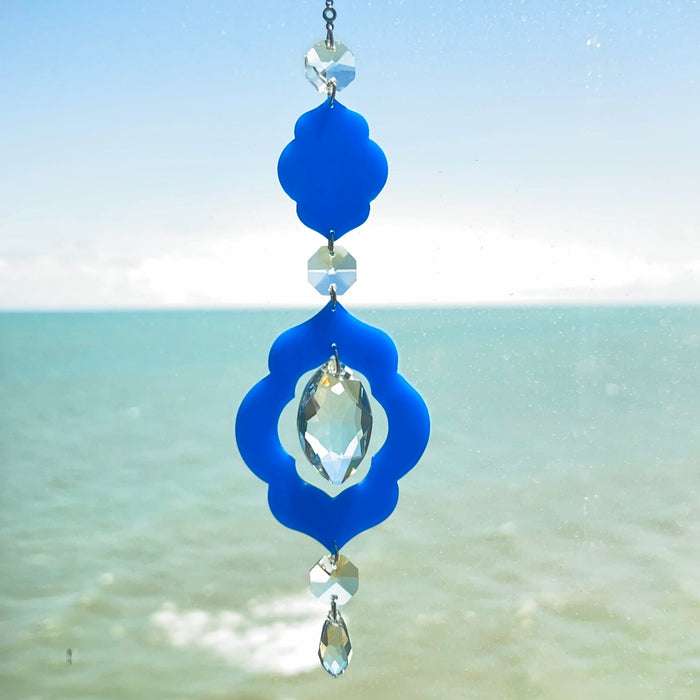 Moroccan Tile Cutout Suncatcher - Artisan Window Decor