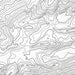 Close look at topographic map art of the Enchantment, Washington. Clean lines give it a modern and minimalist style.