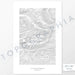 Enchantments, Washington poster with topograpy contour lines in black on a white background. Customizable text makes it a great map art gift idea.