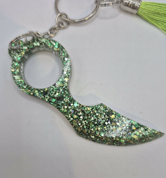 Green Safety Keychain